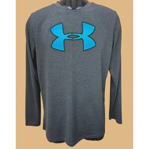 Under Armour Youth L/S Gray HeatGear Shirt YXL